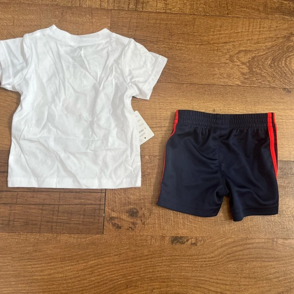 Nwt baby boy 4th Fourth of July 2 two piece outfit 3 months shorts SS T-shirt